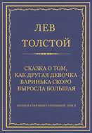 Полное собрание сочинений. Том 5. Произведения 1856–1859 гг. Сказка о том, как другая девочка Варинька скоро выросла большая