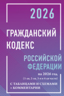 Гражданский кодекс Российской Федерации на 2026 год с таблицами и схемами + комментарии (1-я, 2-я, 3-я и 4-я части).