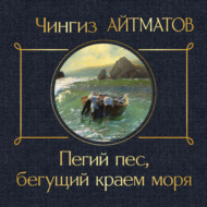 Пегий пес, бегущий краем моря