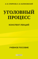 Уголовный процесс. Конспект лекций. 2-е издание