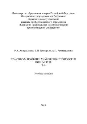 Практикум по общей химической технологии полимеров. Часть 2