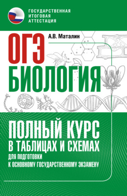 ОГЭ. Биология. Полный курс в таблицах и схемах для подготовки к ОГЭ