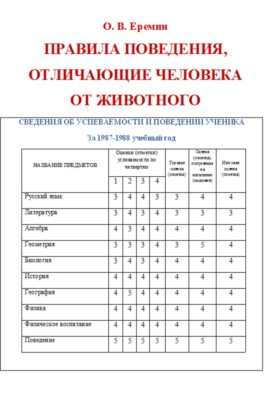 Правила поведения, отличающие человека от животного