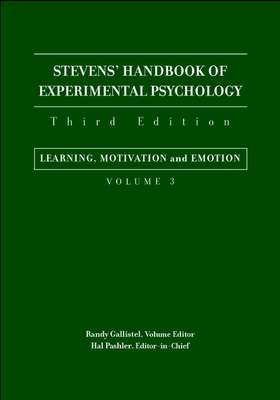 Stevens' Handbook of Experimental Psychology, Learning, Motivation, and Emotion