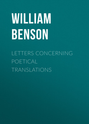 Letters Concerning Poetical Translations