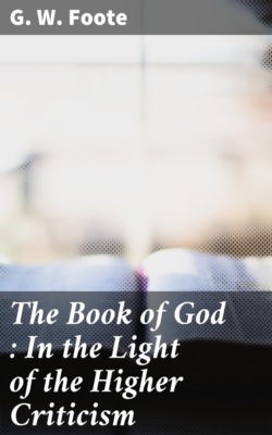The Book of God : In the Light of the Higher Criticism