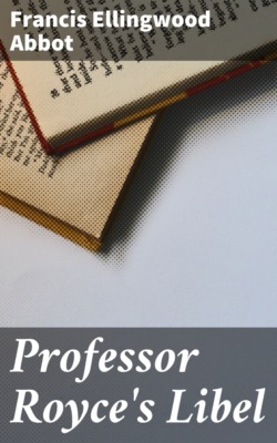 Professor Royce's Libel