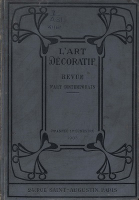 L'Art Décoratif: Revue Mensuelle d'Art Contemporain 