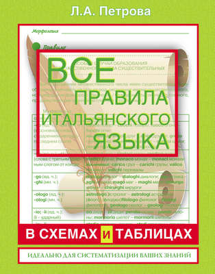 Все правила итальянского языка в схемах и таблицах: справочник по грамматике