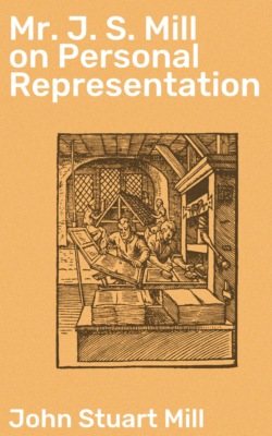 Mr J. S. Mill on Personal Representation