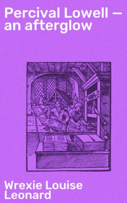 Percival Lowell — an afterglow