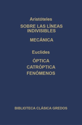 Sobre las líneas indivisibles. Mecánica. Óptica. caóptrica. Fenómenos.
