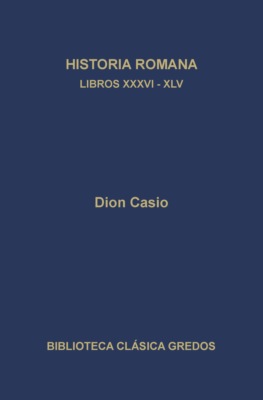 Historia romana. Libros XXXVI-XLV
