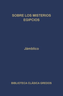 Sobre los misterios egipcios