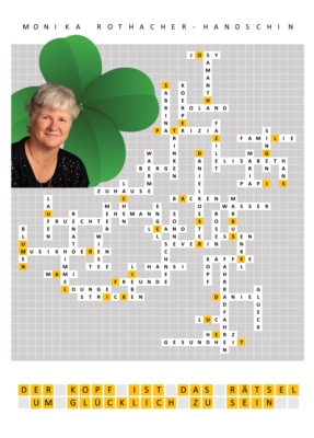 Der Kopf ist das Rätsel um glücklich zu sein