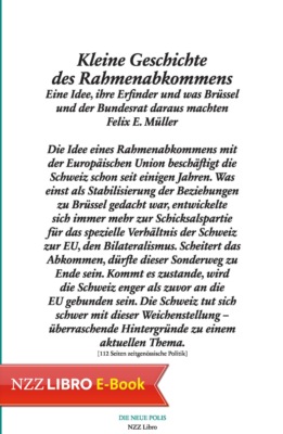 Kleine Geschichte des Rahmenabkommens