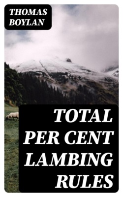 Total Per Cent Lambing Rules