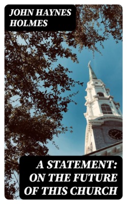 A Statement: On the Future of This Church