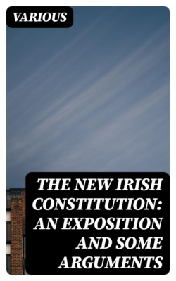 The New Irish Constitution: An Exposition and Some Arguments