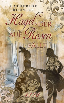 Hagel, der auf Rosen fällt