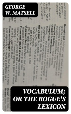 Vocabulum; or The Rogue's Lexicon