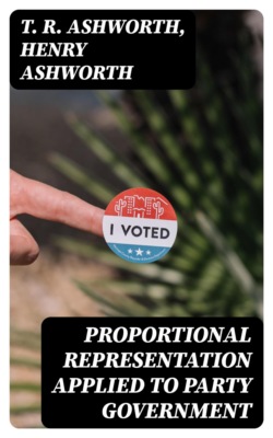 Proportional Representation Applied To Party Government