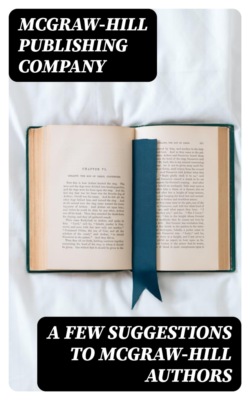 A Few Suggestions to McGraw-Hill Authors