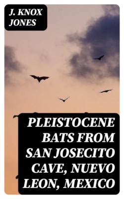 Pleistocene Bats from San Josecito Cave, Nuevo Leon, Mexico