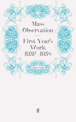 First Year's Work, 1937-1938