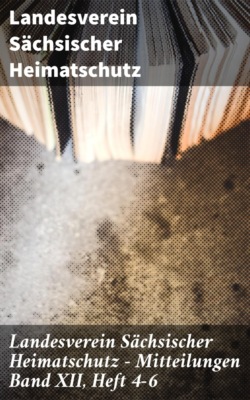 Landesverein Sächsischer Heimatschutz — Mitteilungen Band XII, Heft 4-6