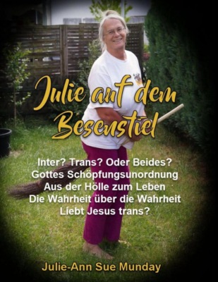 Julie auf dem Besenstiel
