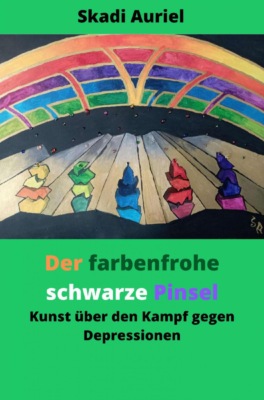Der farbenfrohe schwarze Pinsel