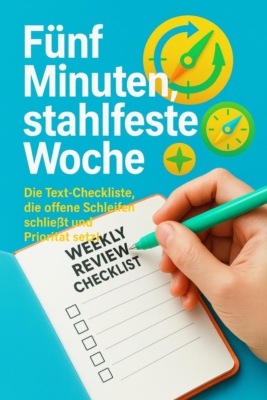 Fünf Minuten, stahlfeste Woche
