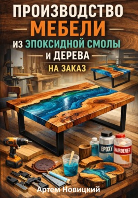 Производство мебели из эпоксидной смолы и дерева на заказ