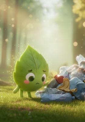 Листик и секрет под мусором