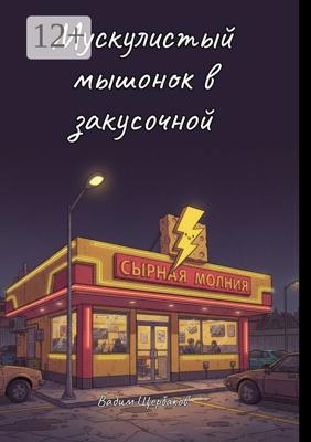 Мускулистый мышонок в закусочной