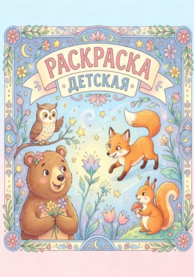 Раскраска для детей "Зверята"