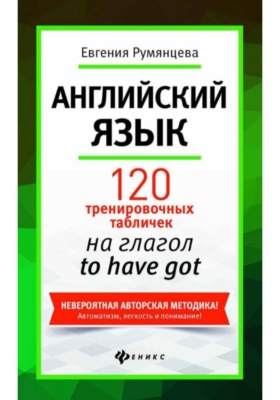 120 тренировочных табличек на глагол to have got. Английский язык.