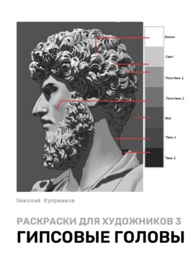 Раскраски для художников 3. Гипсовые головы