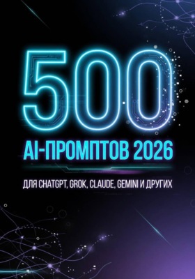 500 лучших AI-промптов 2026. Для ChatGPT, Grok, Claude, Gemini и других моделей