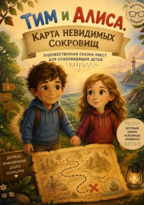«Тим и Алиса. Карта невидимых сокровищ»  Преимущественно сказки для слабовидящих деток.
