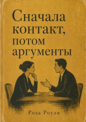 Сначала контакт, потом аргументы