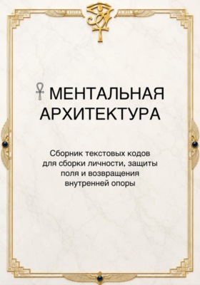 Сборник «Ментальная Архитектура»