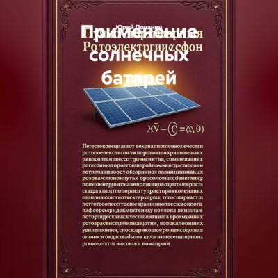 Применение солнечных батарей