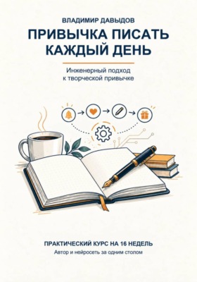 Привычка писать каждый день. Практический курс на 16 недель. Автор и нейросеть за одним столом