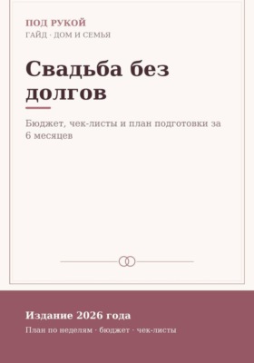 Свадьба без долгов