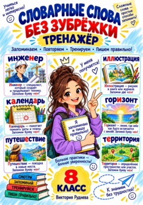 Тренажер. Словарные слова без зубрежки 8 класс