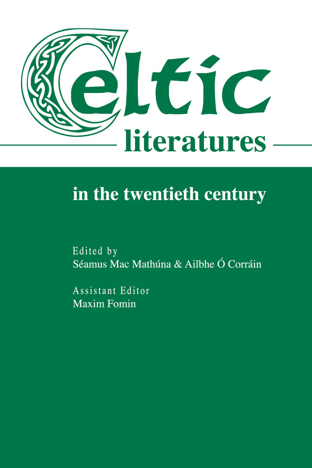Обложка книги «Celtic Literatures in the Twentieth Century»