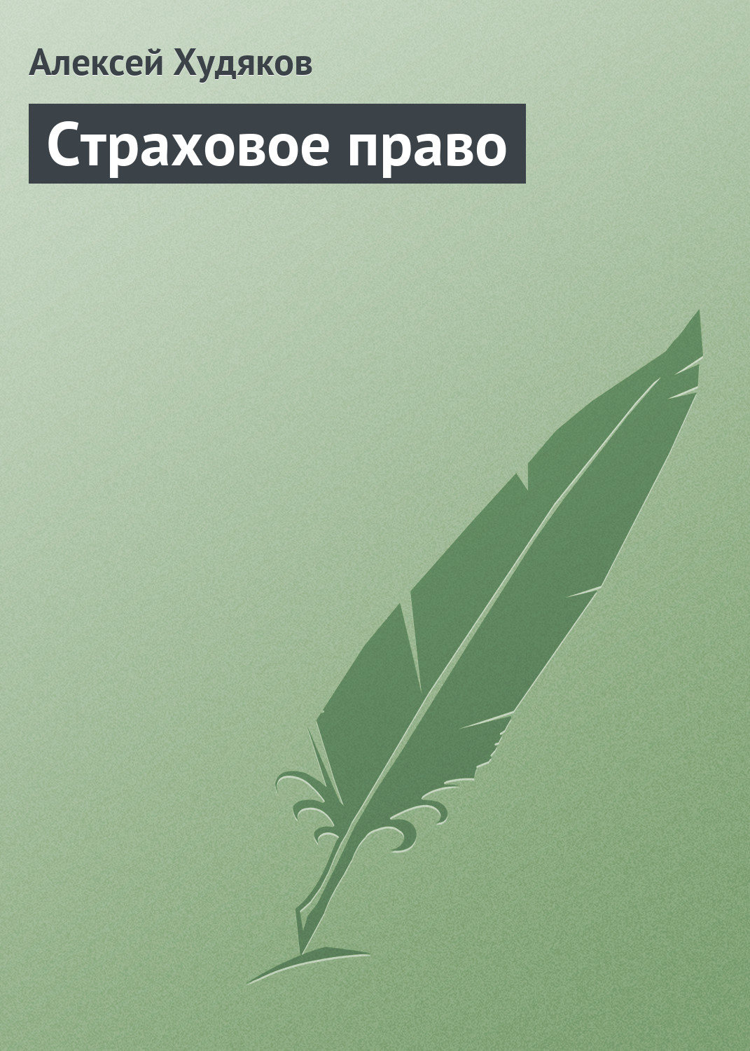 Обложка книги «Страховое право»