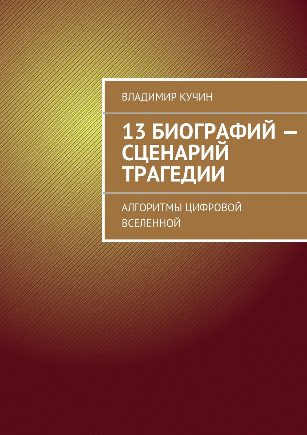 Обложка книги «13 биографий – сценарий трагедии. Алгоритмы цифровой Вселенной»